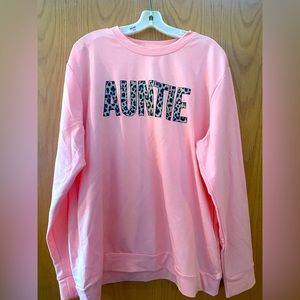 Women’s brand new Auntie sweatshirt, Amazon, size 2x